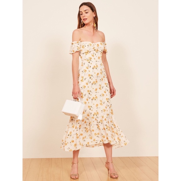 reformation venezia butterfly dress